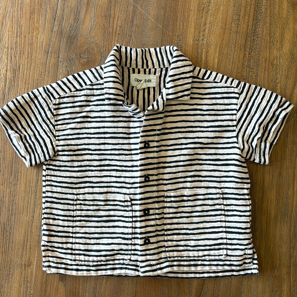 Open Edit Collard Shirt